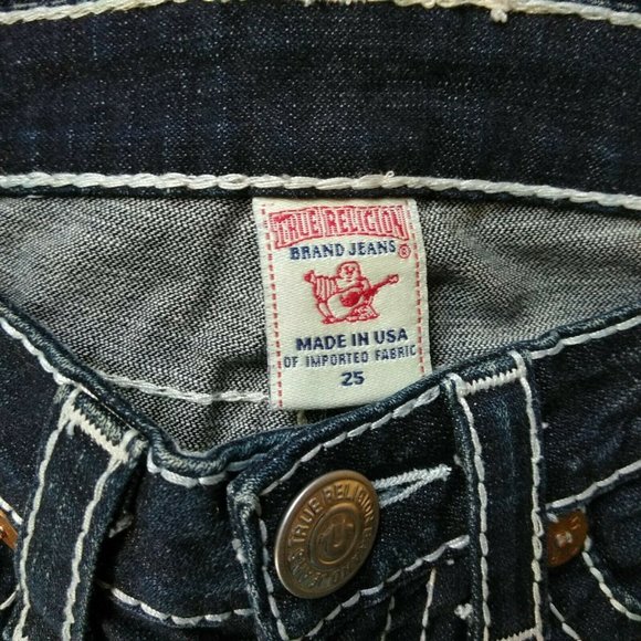 True Religion Gina Big T Stretch Jeans 25  L34 - Picture 3 of 11